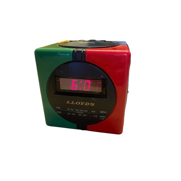 Lloyd's Clock Radio Rubik's Cube/Simon Says Style Model MD530 Vintage WORKS